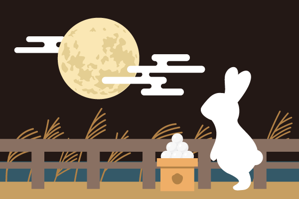 Người Nhật quan niệm rằng cung trăng là nơi sinh sống của đàn thỏ ngọc
