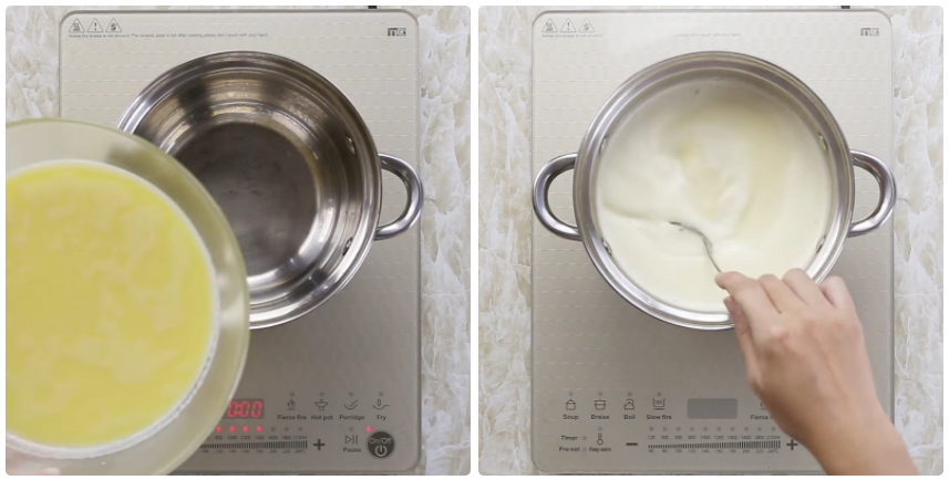 Bước 4: Nấu sữa bắp đúng cách