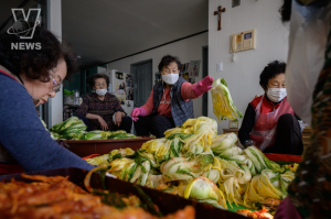 Hình ảnh những người dân muối kim chi tại Donghae, Hàn Quốc